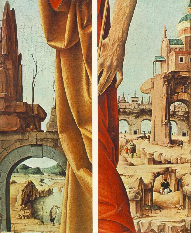 COSSA, Francesco del St Peter and St John the Baptist, details (Griffoni Polyptych) sdf oil painting picture